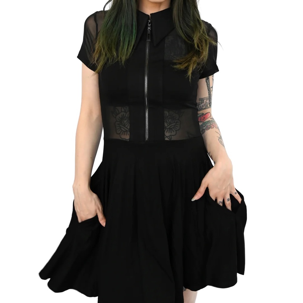 Foxblood crossed out dress
